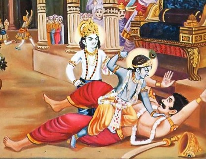 Lord Krishna Kills Narkasura , Narkasurvadh