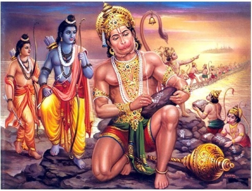 Lord Rama And Hanuman , Hanuman Supreme Devotee Of Shri Ram