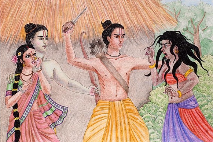 Encounter with Shurpanakha , Ramayan