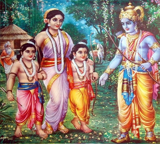 Lord Rama And Sita Reunion , Final Moments In Ramayana , Rama's Family Reunite , Lava And Kusha Meets Father Rama