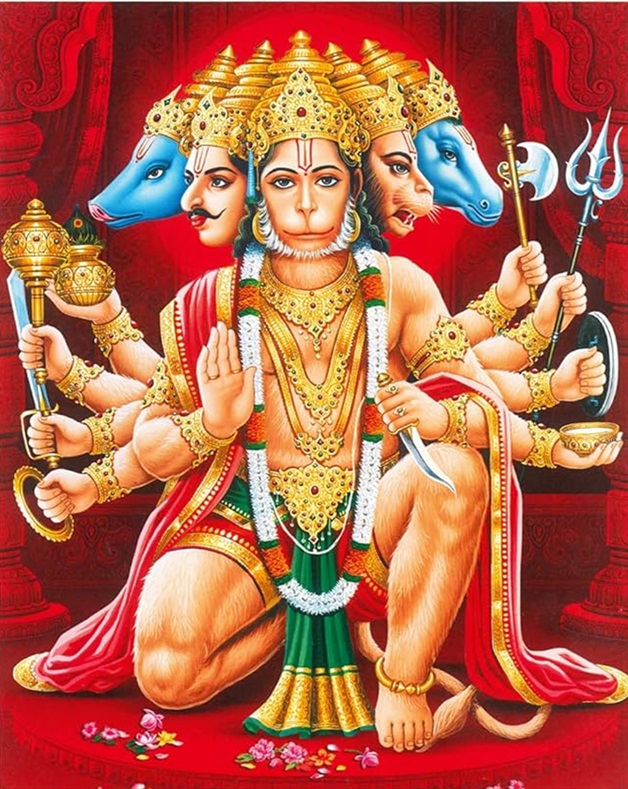 Panchmukhi Hanuman , Panchmukhi Avatar , पंचमुखी हनुमान , Sankatmochan