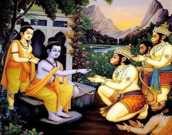 Rama Entrust Hanuman To Search Sita , Rama Search For Sita , रामायण कथा , राम की सीता की खोज