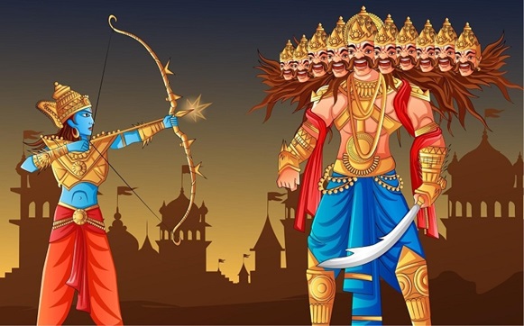 Ravana - The 10 Headed Demon king of Lanka in Epic Ramayana