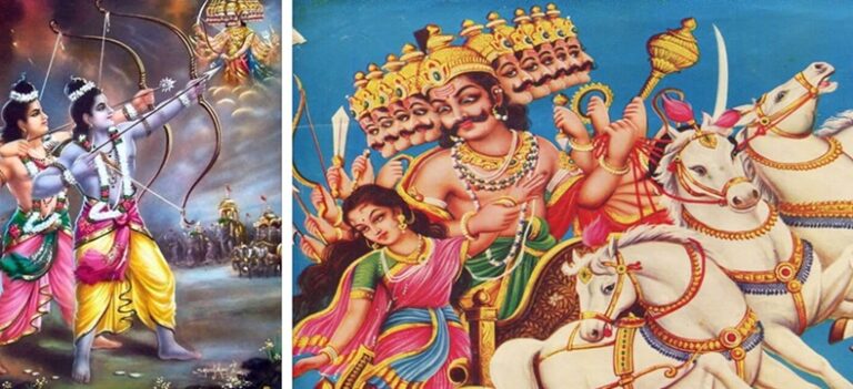 Ravana - The 10 Headed Demon king of Lanka in Epic Ramayana