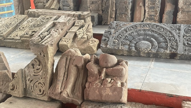 Remains Of Ancient Ayodhya Ram Mandir , Image Source Ram Janmabhoomi Trust , Pics 2