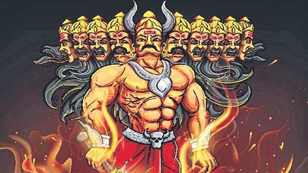 Ravana The 10 Headed Demon King Of Lanka In Epic Ramayana