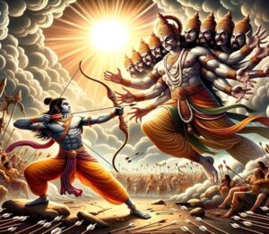 Ravana - The 10 Headed Demon king of Lanka in Epic Ramayana