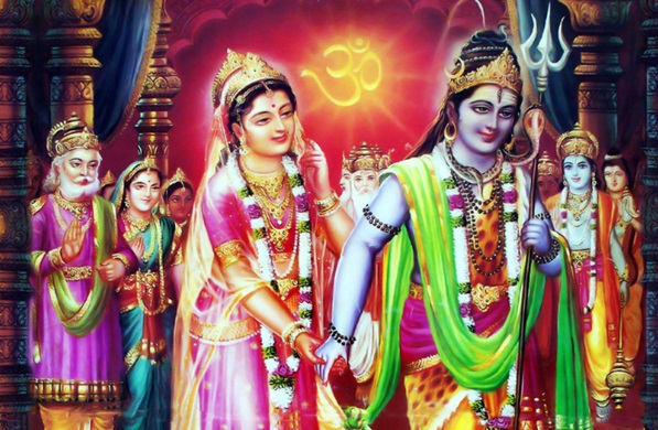 Shiva Parvati Marriage , Lord Shiva Marries Goddess Parvati